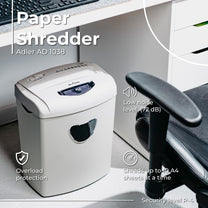 Paper Shredders, Laminators, and Supplies – AD 1038 Beige Paper Shredder - Carlat