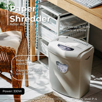 Paper Shredders, Laminators, and Supplies – AD 1038 Beige Paper Shredder - Carlat