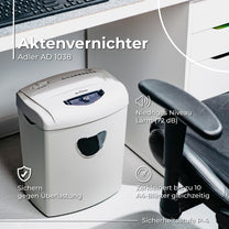 Paper Shredders, Laminators, and Supplies – AD 1038 Beige Paper Shredder - Carlat