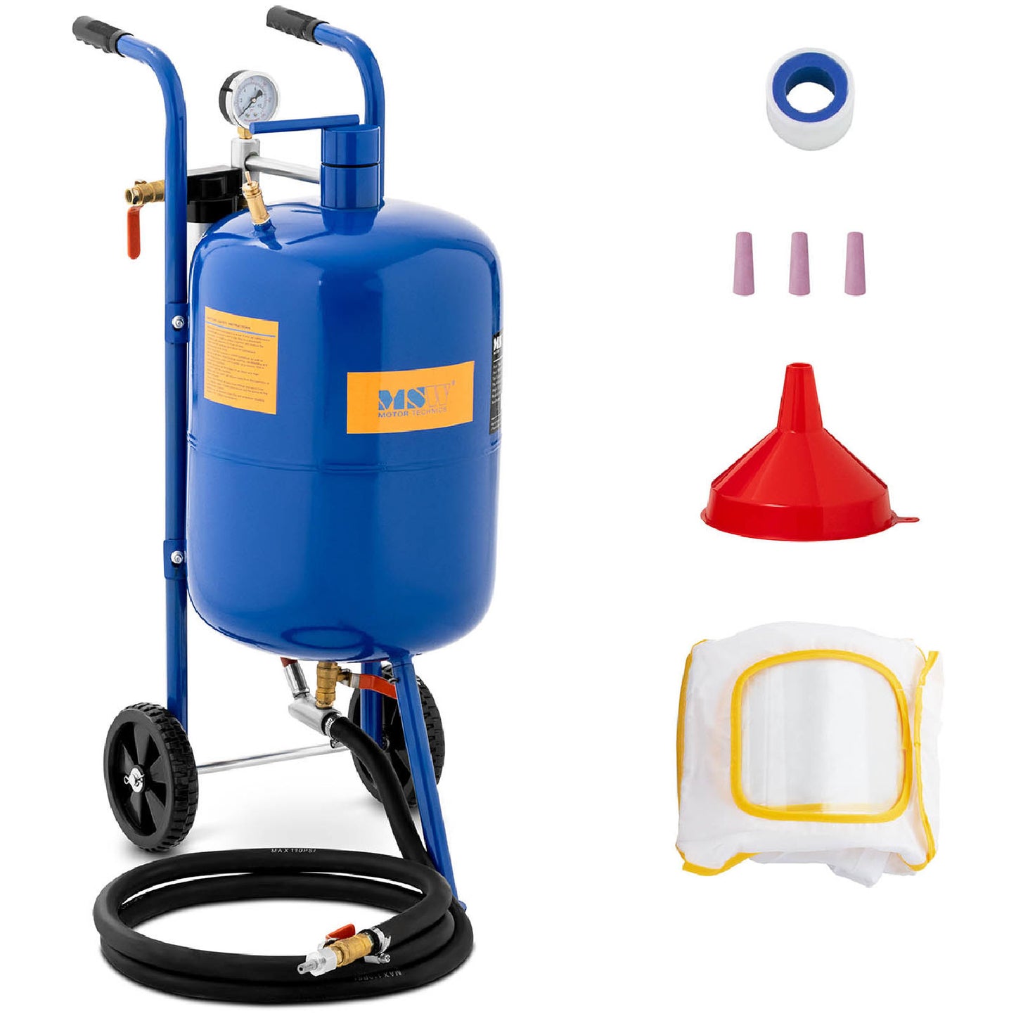 Pasta Maker Accessories – Mobile siphon sandblaster with pressure regulation - Carlat