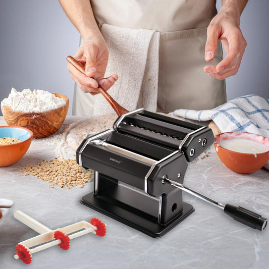 Pasta maker, steel, 15 cm, black, Kinghoff, KH-1927 - Carlat