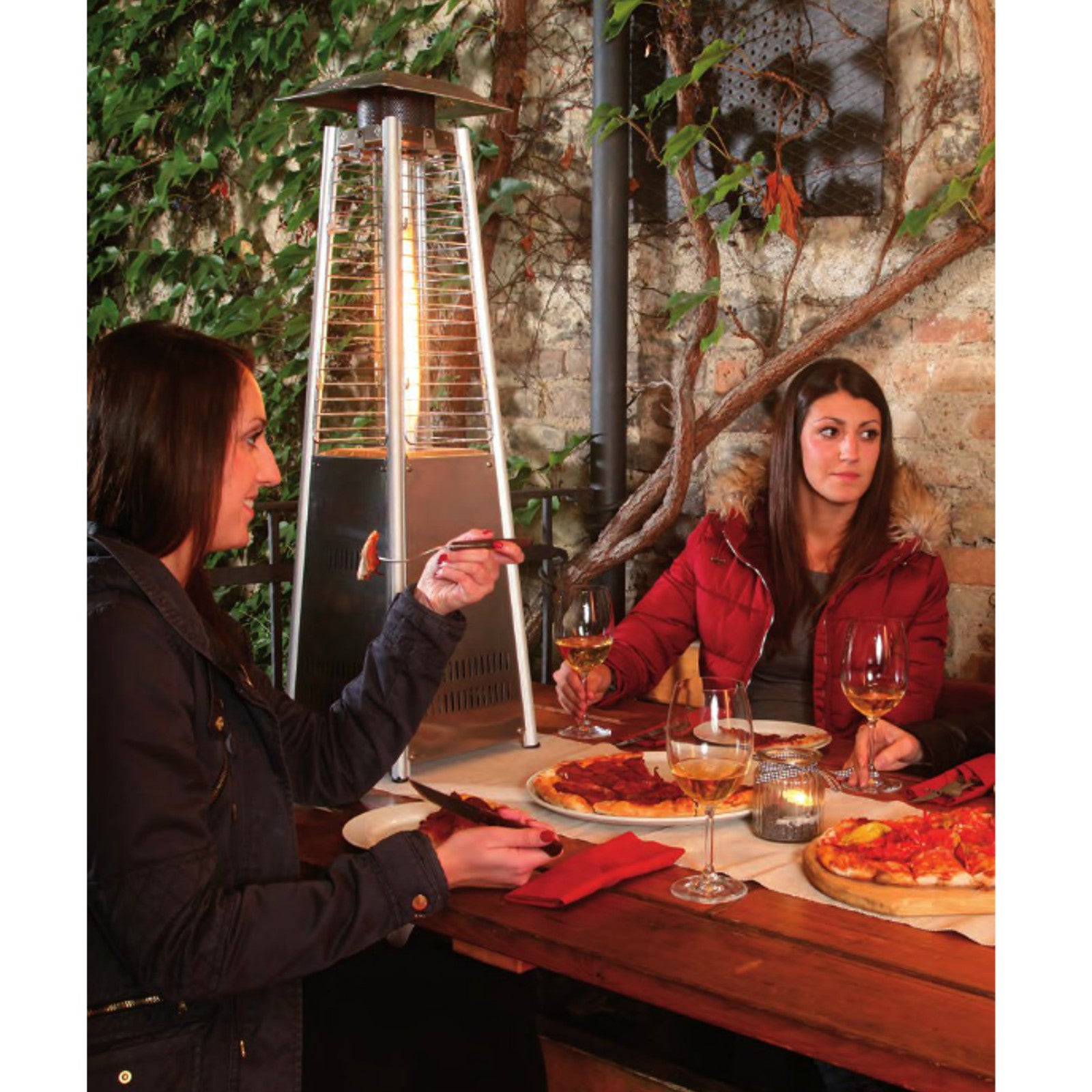 Patio Heaters – PYRAMID MINI gas table heater gas lamp - Carlat