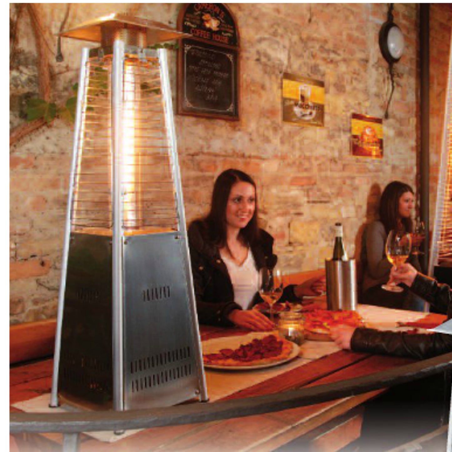 Patio Heaters – PYRAMID MINI gas table heater gas lamp - Carlat