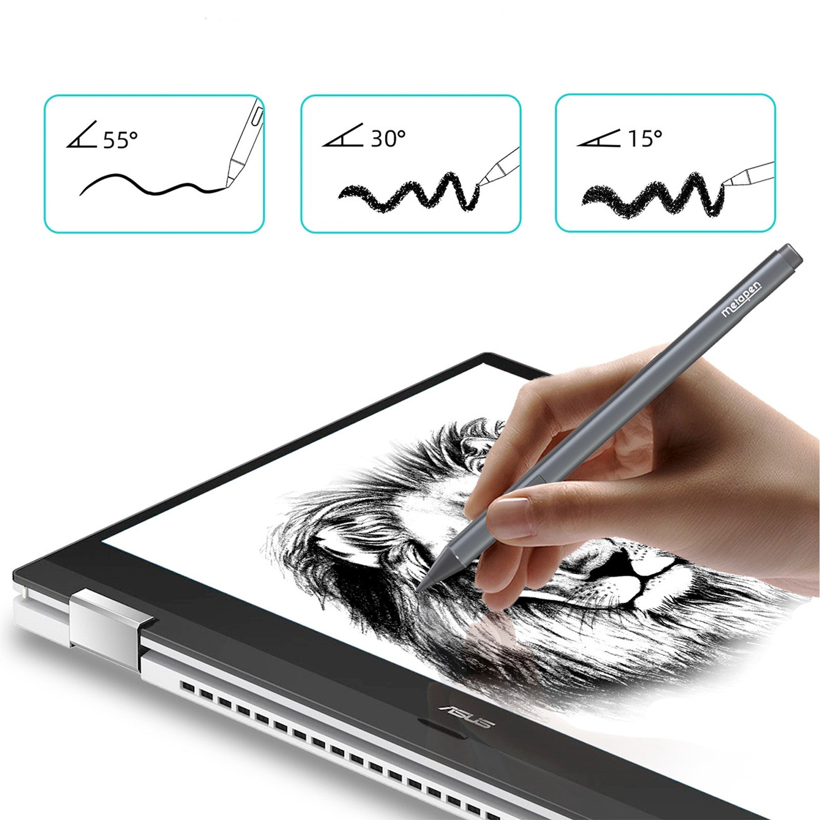 Pen M2 stylus for touch devices - gray - Carlat
