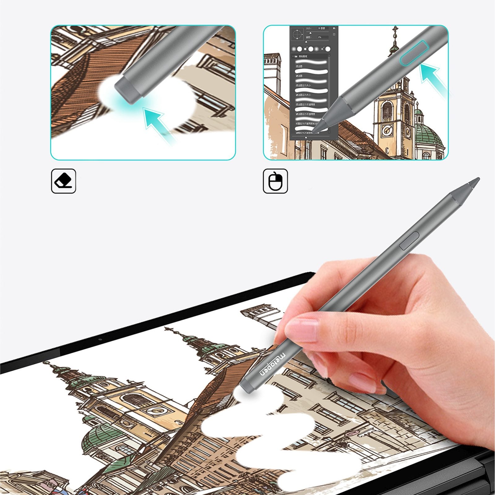 Pen M2 stylus for touch devices - gray - Carlat