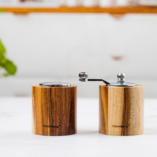 Pepper mill with salt shaker - set, acacia wood, ceramic mechanism, Klausberg, KB-7859 - Carlat