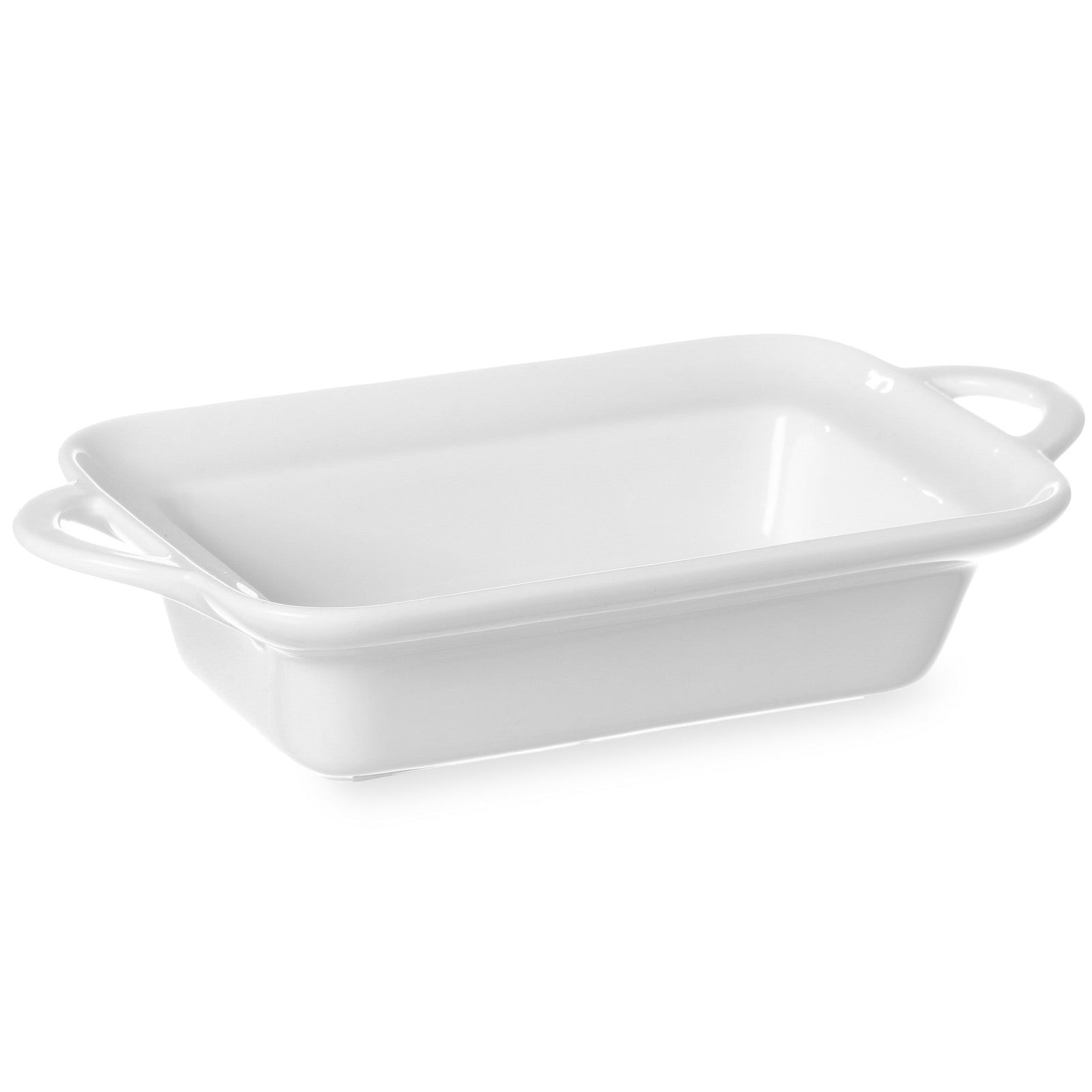 Plaque for rectangular casserole with ears 190x120x50mm white porcelain - Hendi 784112 - Carlat