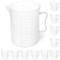 Plastic beaker with 1000 ml scale - 10 pieces. - Carlat