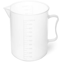 Plastic beaker with 1000 ml scale - 10 pieces. - Carlat