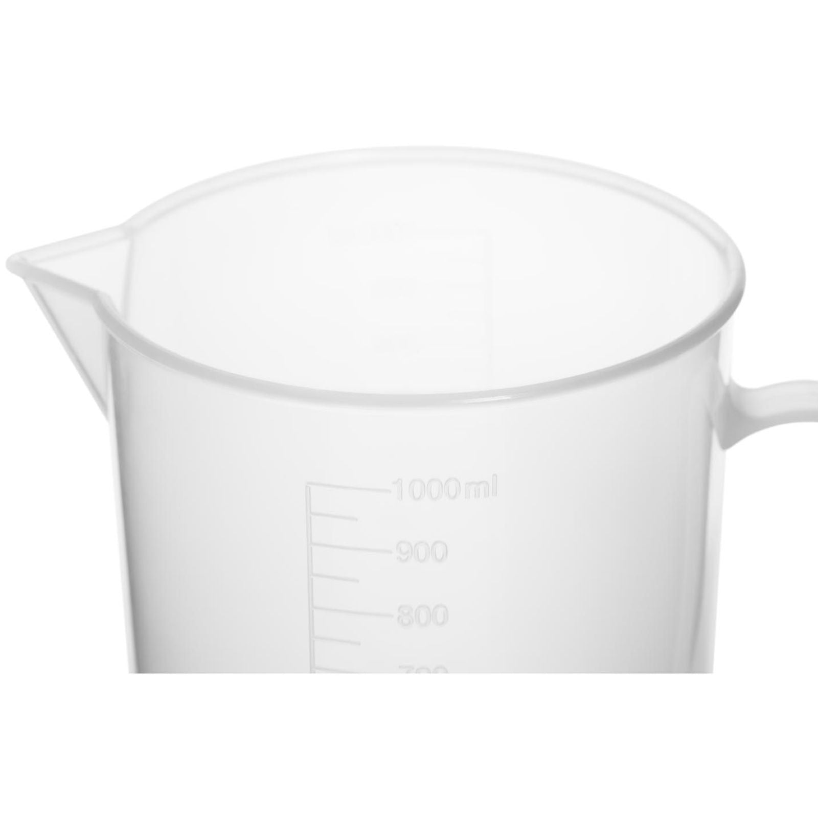 Plastic beaker with 1000 ml scale - 10 pieces. - Carlat