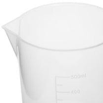 Plastic lab beaker with 500 ml scale - 10 pieces. - Carlat