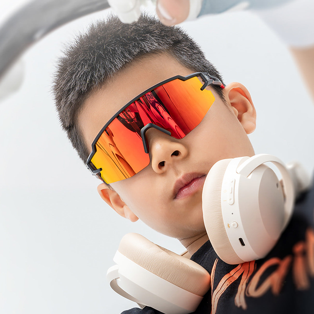 Polarized cycling glasses for children with UV filter - black - Carlat