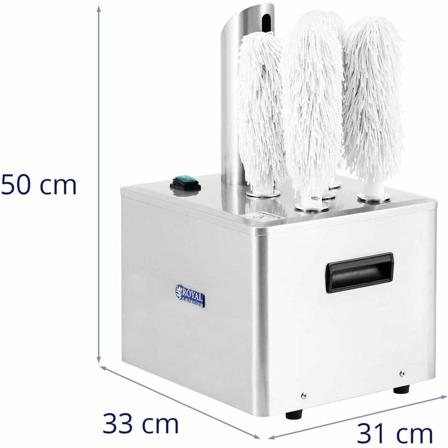 Polisher machine for polishing glass glasses with 5 brushes 1320 W - Carlat