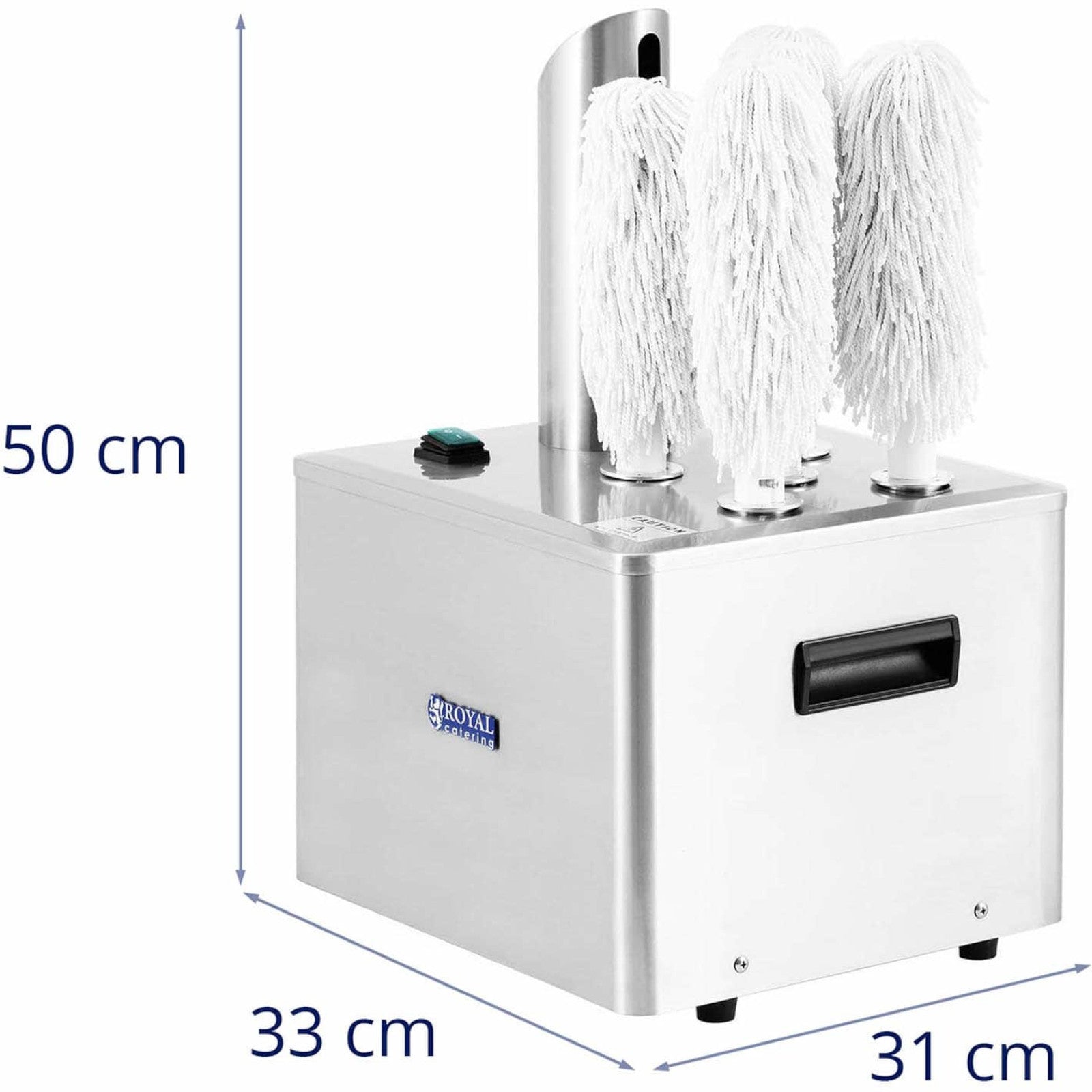 Polisher machine for polishing glass glasses with 5 brushes 1320 W - Carlat
