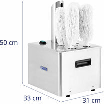 Polisher machine for polishing glass glasses with 5 brushes 1320 W - Carlat