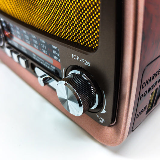 Portable Retro Kitchen Radio with FM, Bluetooth, USB, and SD Card - Carlat