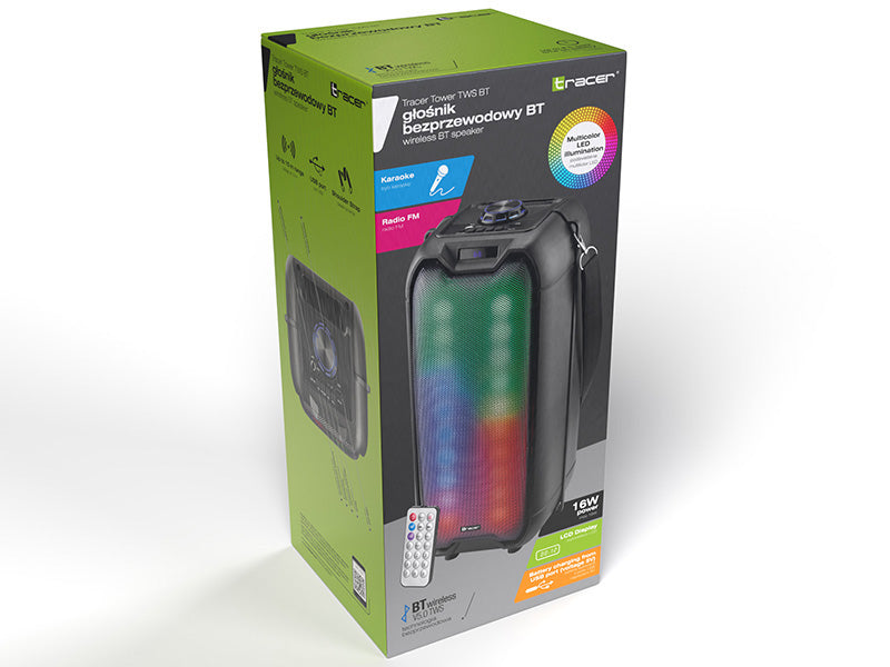 Portable Speakers – TRACER Tower LED TWS BT Speakers - Carlat
