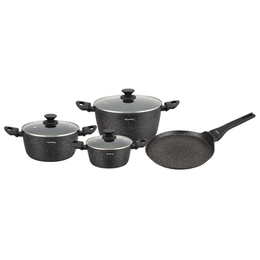 Pots and – Marbled Nonstick Cookware Set, 7-Piece Set by Klausberg - Carlat