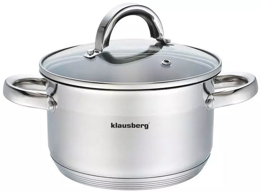 Pots and – Steel pot, 18 cm diameter, 2.6 L, Klausberg - Carlat