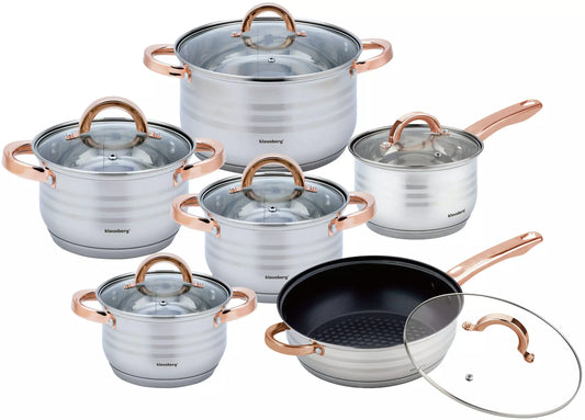 Pots and cookware – Cookware set, 16/18/20/24 cm diameter, Klausberg steel - Carlat