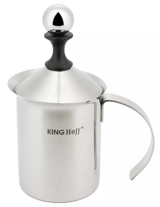 Pots and cookware – Milk frother, stainless steel, 0.4 L, Kinghoff - Carlat