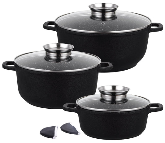 Pots and cookware sets – 8-Piece Cookware Set, Klausberg Aluminum - Carlat