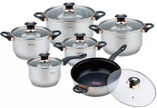 Pots and cookware sets – Kinghoff 12-Piece Cookware Set - Carlat