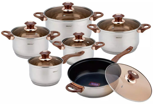 Pots and cookware sets – Kinghoff 12-Piece Cookware Set - Carlat
