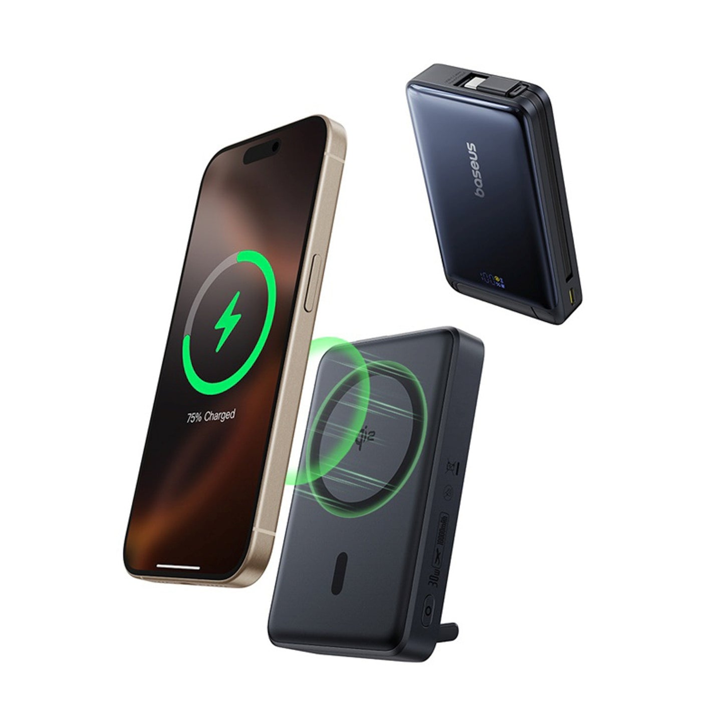 Power Banks – 10000mAh magnetic powerbank with stand with built-in - Carlat