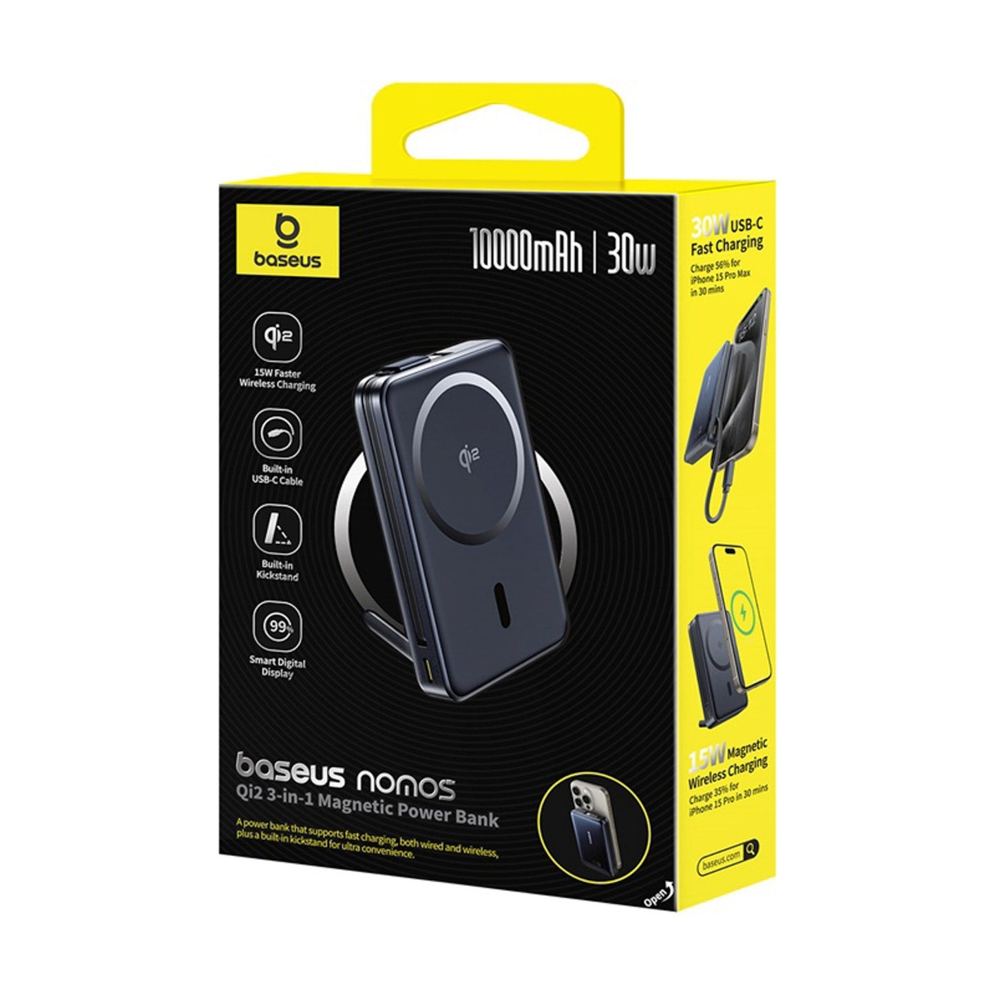 Power Banks – 10000mAh magnetic powerbank with stand with built-in - Carlat