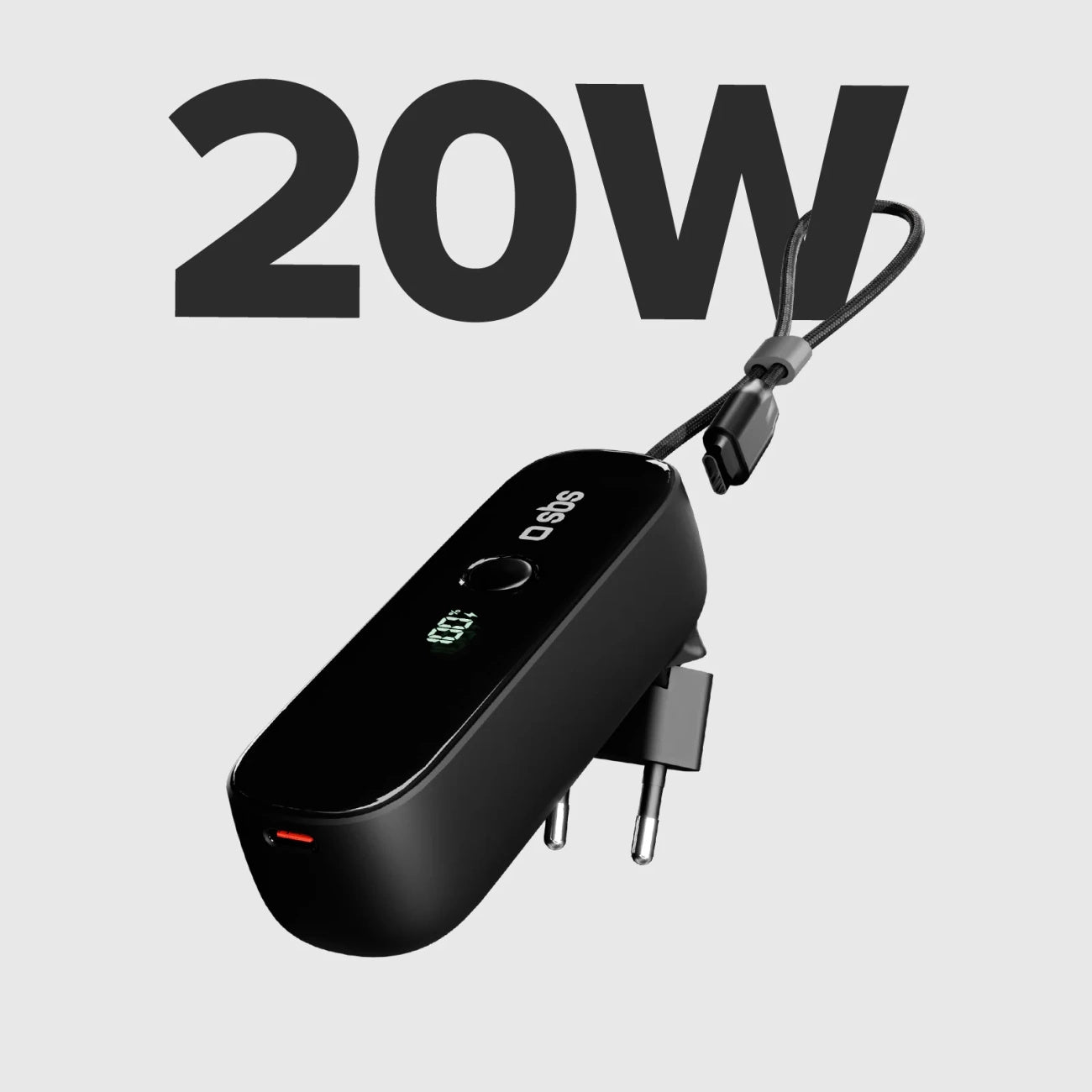 Power Banks – 5000mAh Powerbank with Built-in Cable Folding PD - Carlat