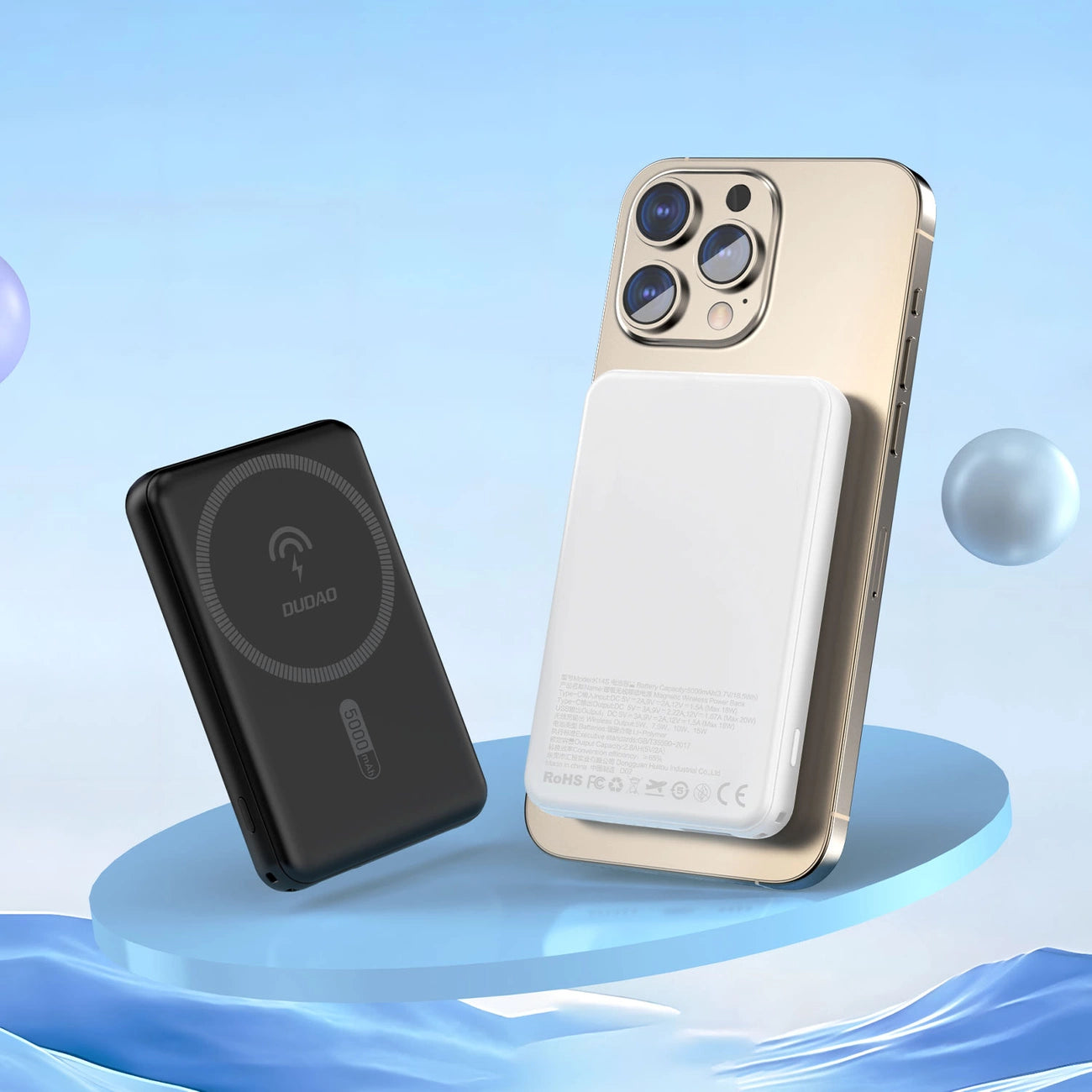 Power Banks – 5000mAh magnetic powerbank with MagSafe induction charger, - Carlat