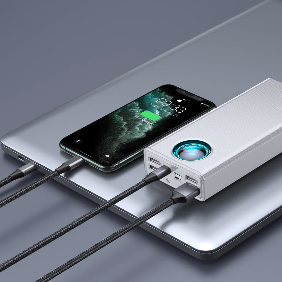 Power Banks – Amblight powerbank 65W 30000mAh Overseas Edition white - Carlat