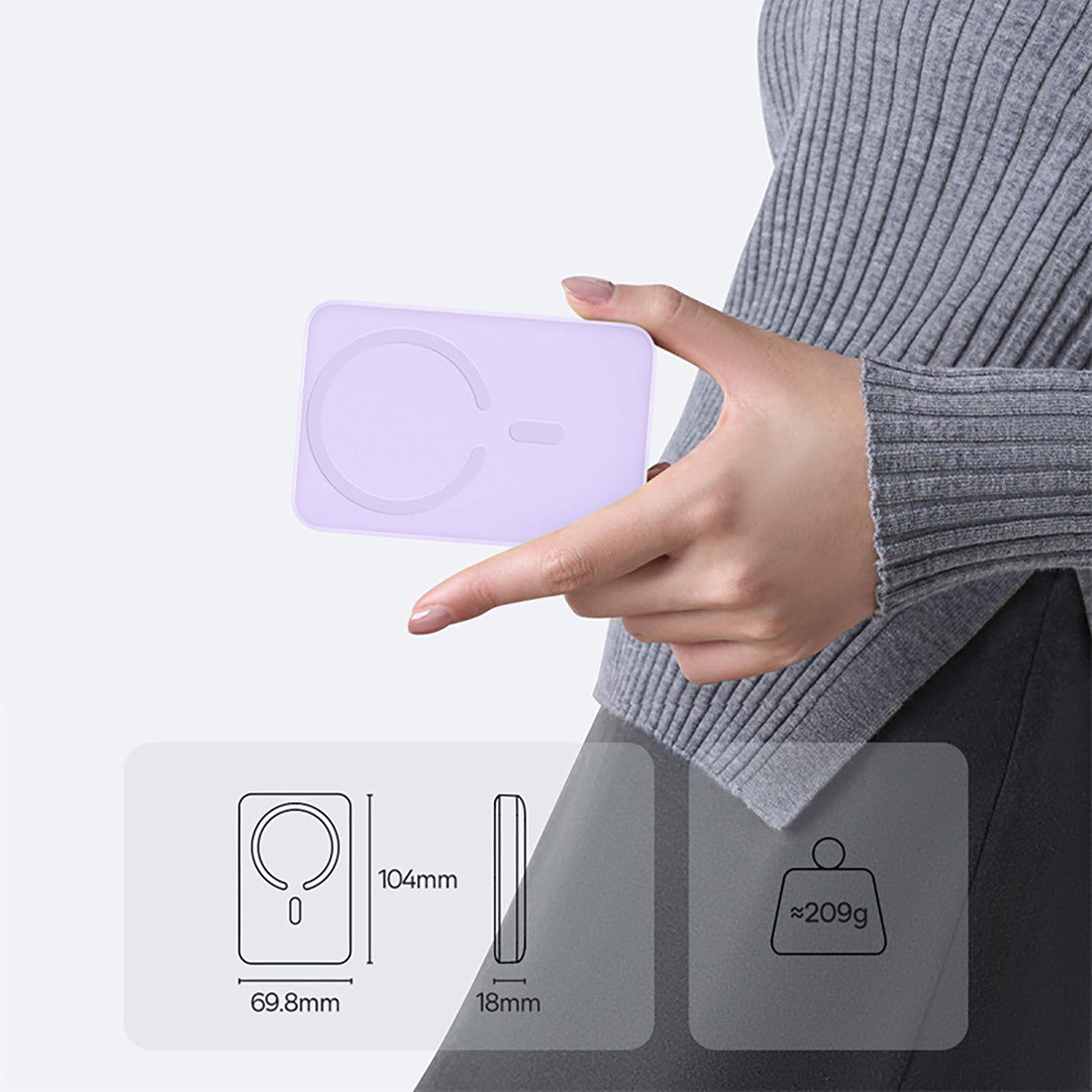 Power Banks – Induction Powerbank 10000mAh 22.5W MagSafe with USB-C - Carlat
