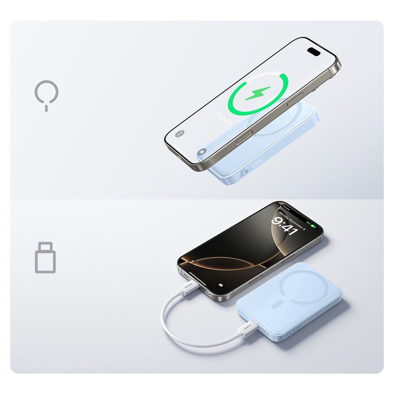 Power Banks – Induction powerbank 10000mAh 22.5W MagSafe with USB-C - Carlat