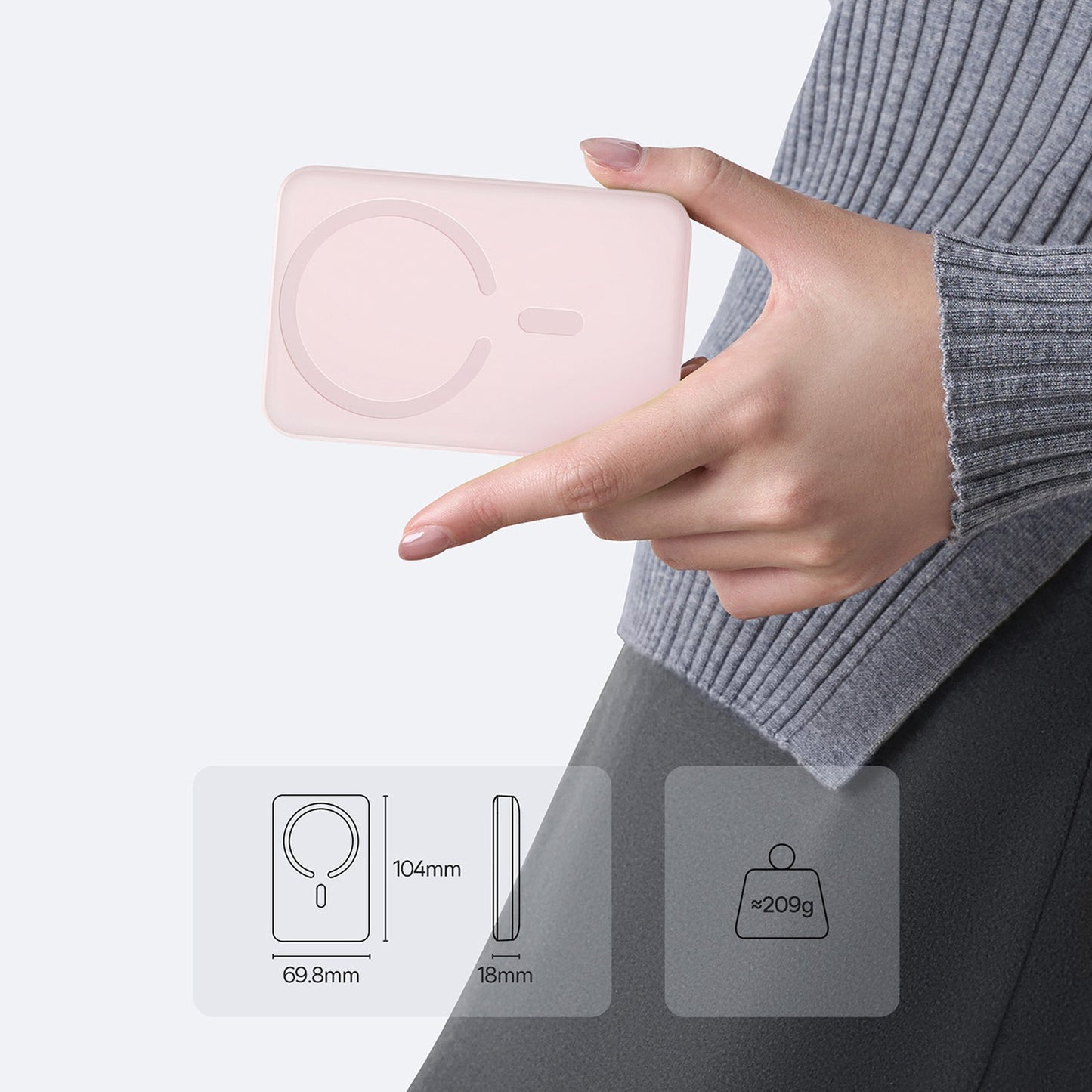 Power Banks – Induction powerbank 10000mAh 22.5W MagSafe with USB-C - Carlat