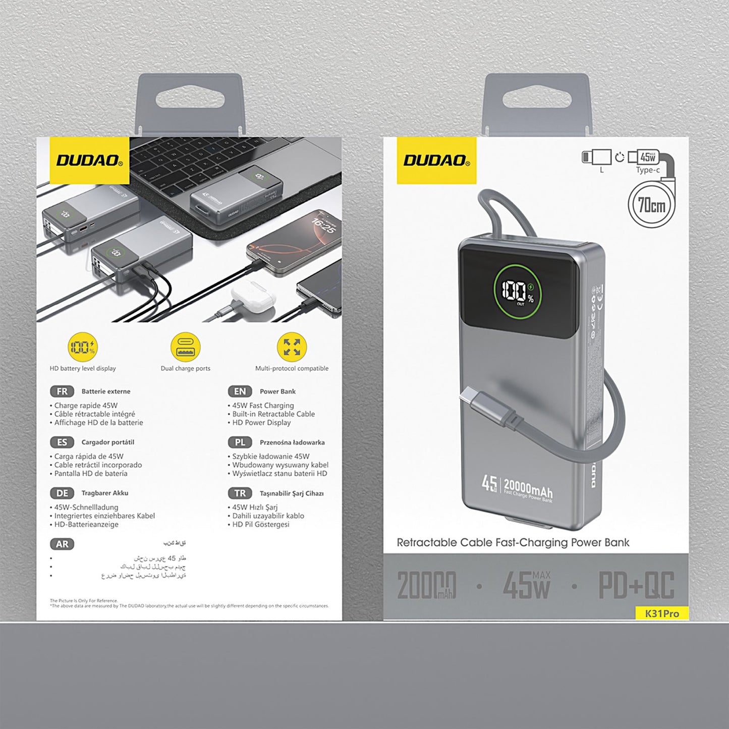 Power Banks – K31 Pro 20000mAh Powerbank with 45W USB-C - Carlat