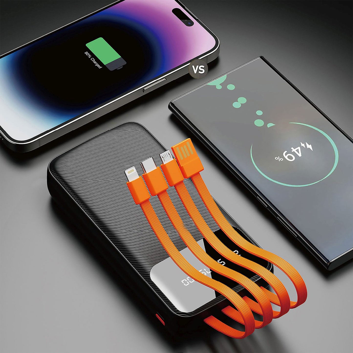 Power Banks – K6Pro 10000mAh Powerbank with built-in USB-C microUSB - Carlat