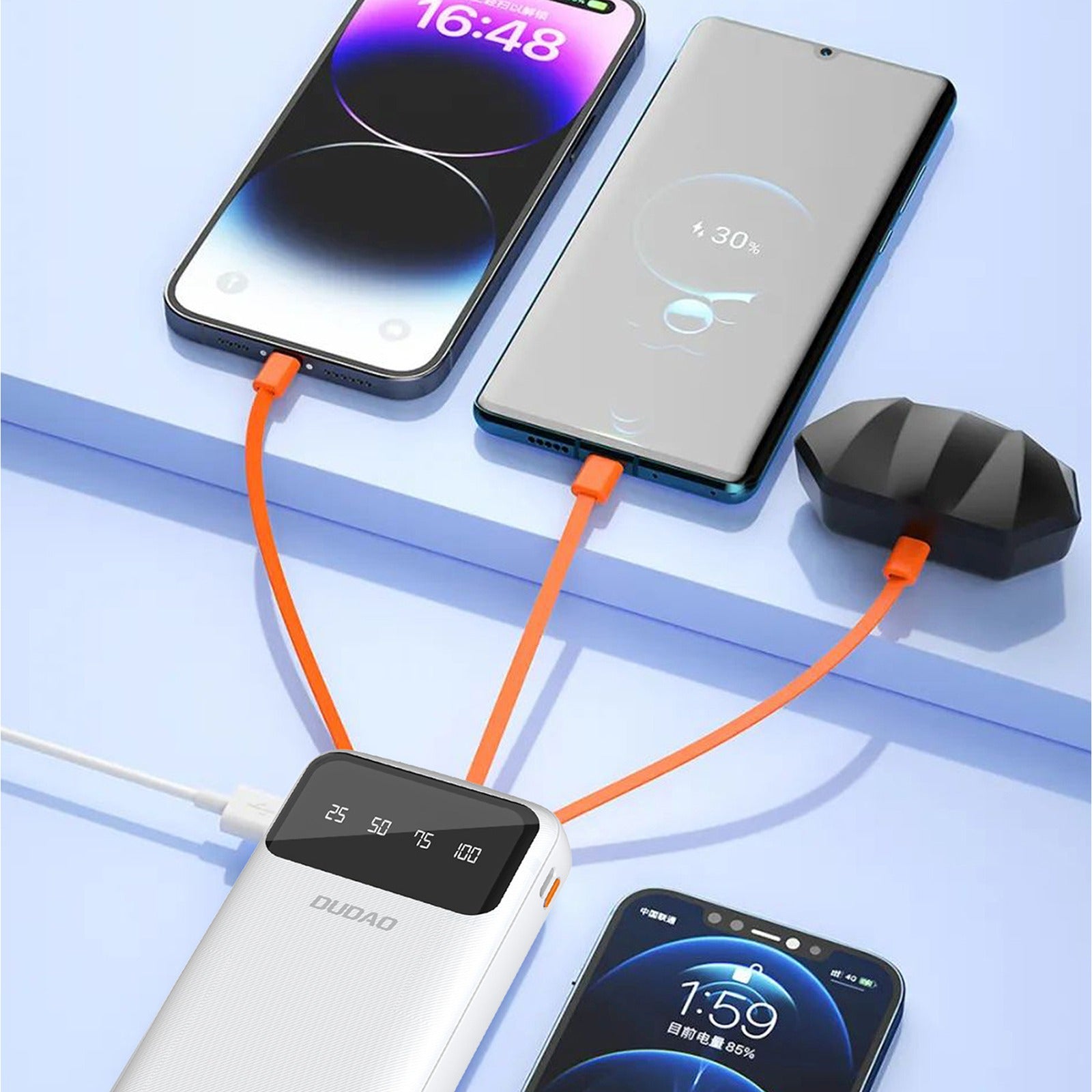 Power Banks – K6Pro+ 20000mAh powerbank with built-in USB-C microUSB - Carlat