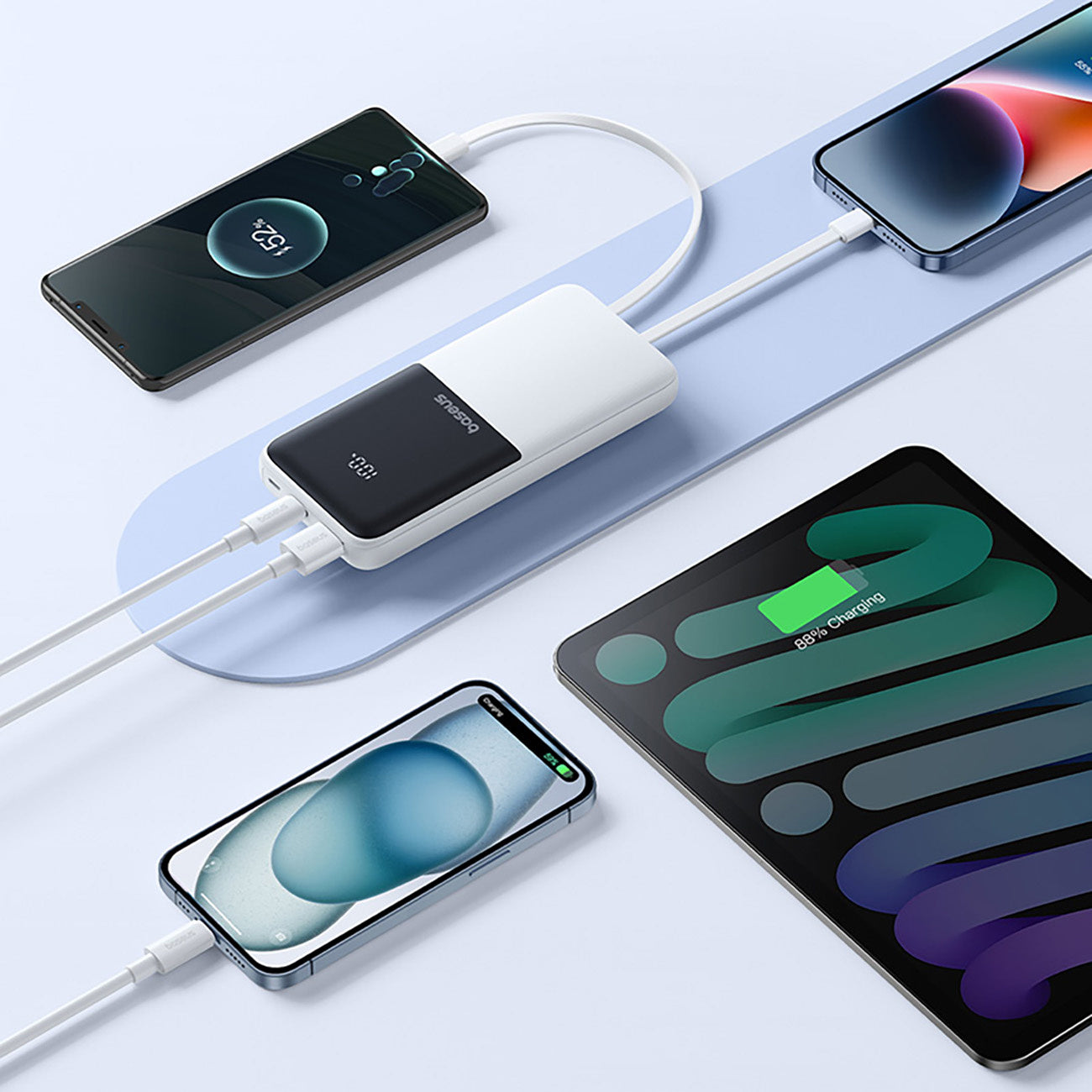 Power Banks – Lipow 10000mAh 22.5W Powerbank with built-in USB-C - Carlat