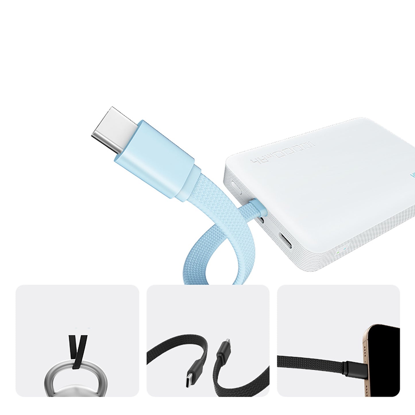 Power Banks – Magnetic powerbank 10000mAh USB-C with built-in USB-C - Carlat