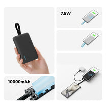 Power Banks – Magnetic powerbank 10000mAh USB-C with built-in USB-C - Carlat