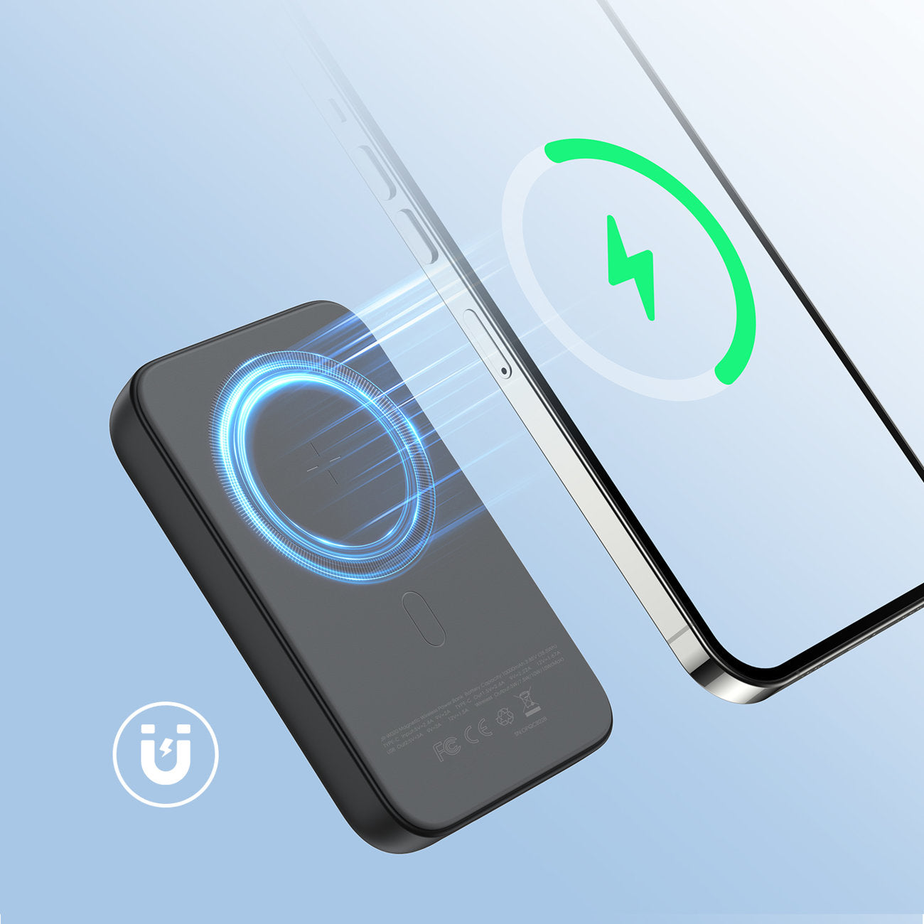 Power Banks – Mini Power Bank 10000mAh magnetic with QC - Carlat