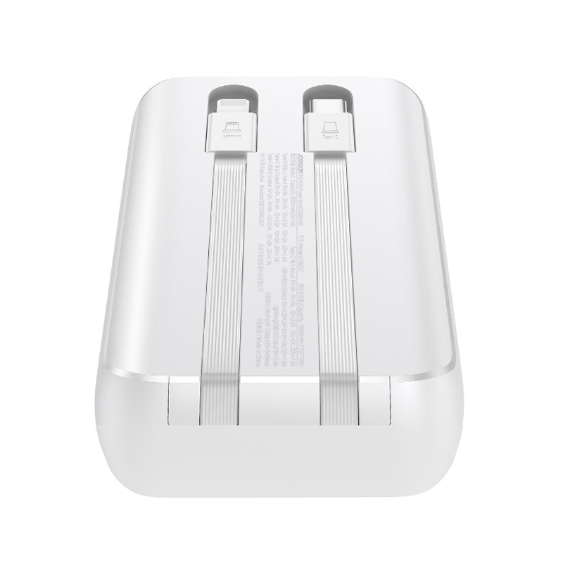 Power Banks – Mini powerbank 10000mAh with built-in cables JR-PBC06 - Carlat