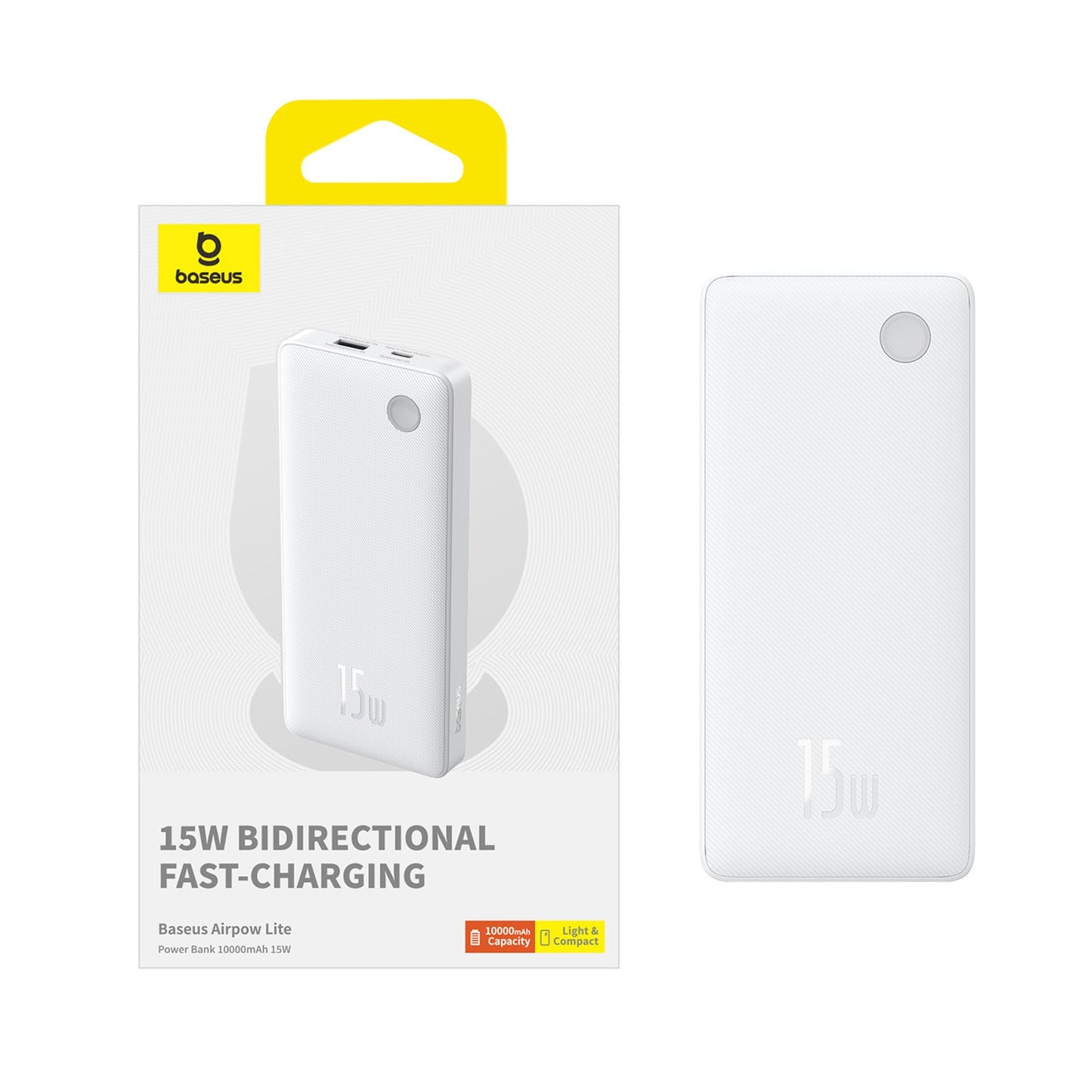Power Banks – Powerbank 10000mAh 15W Airpow Lite with USB-A - Carlat