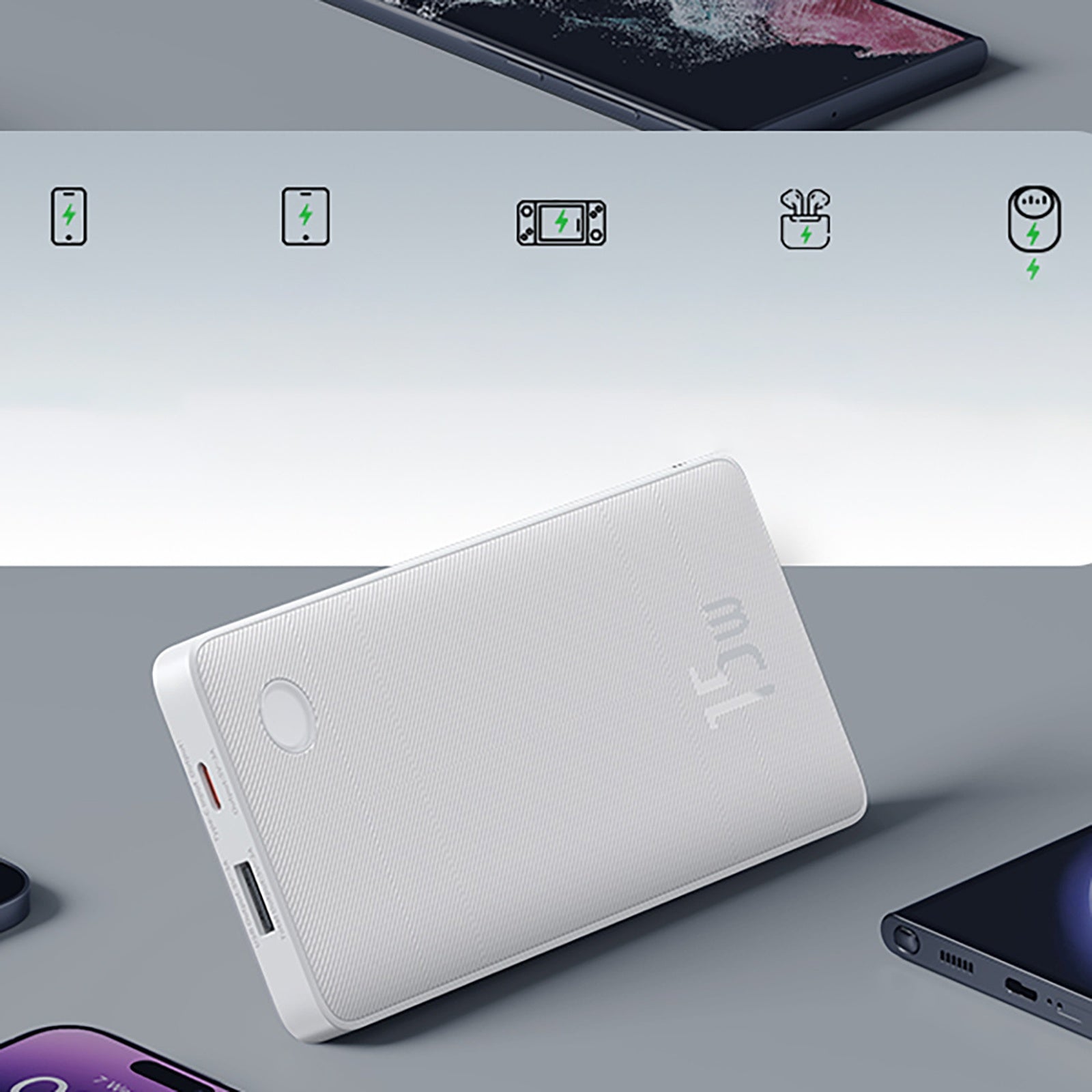 Power Banks – Powerbank 10000mAh 15W Airpow Lite with USB-A - Carlat