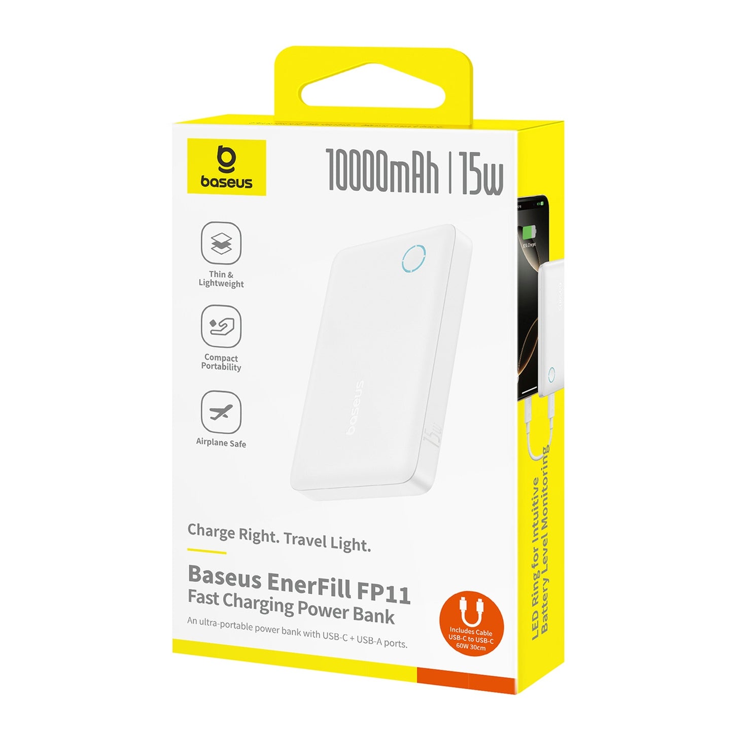 Power Banks – Powerbank 10000mAh 15W EnerFill FP11 with USB-C - Carlat