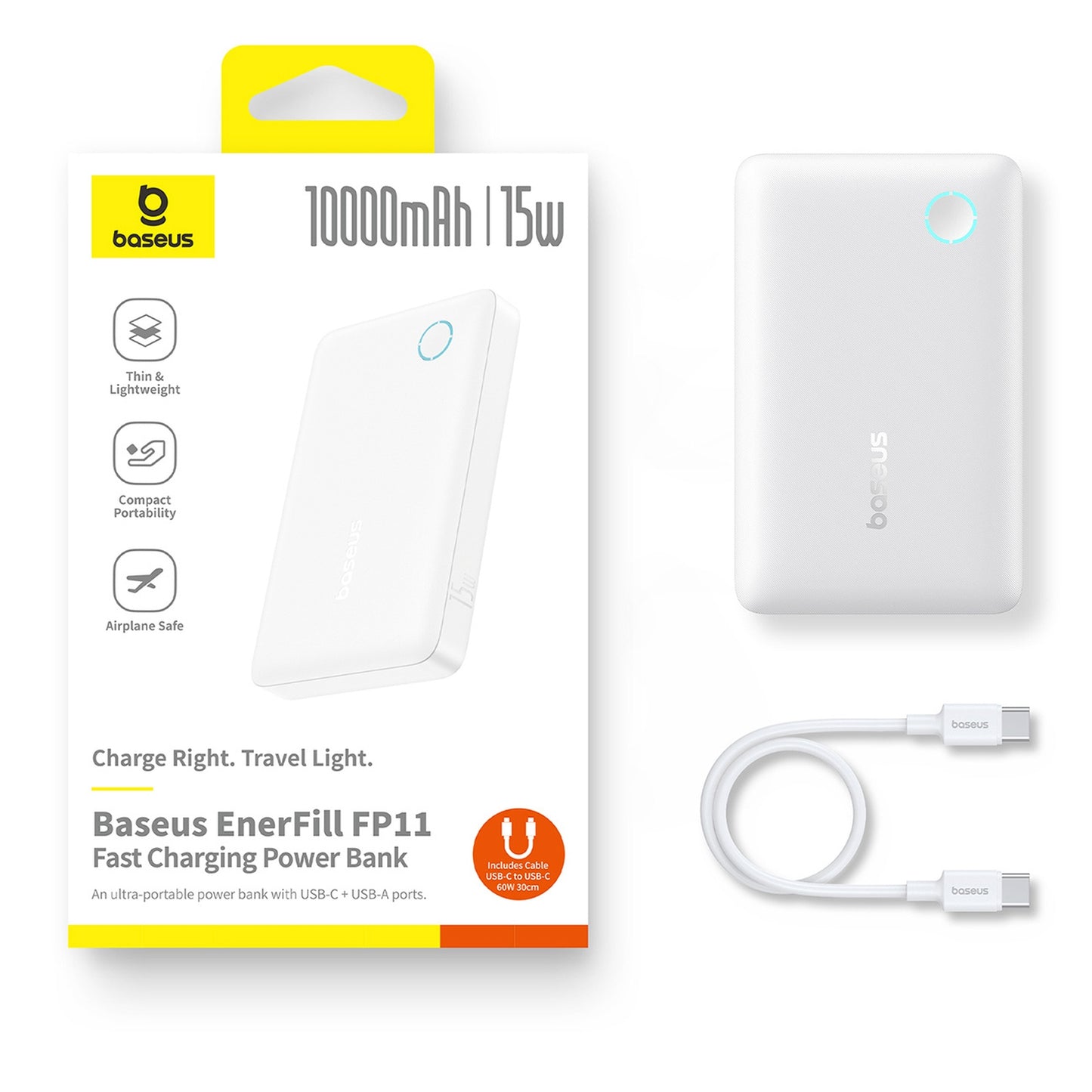Power Banks – Powerbank 10000mAh 15W EnerFill FP11 with USB-C - Carlat