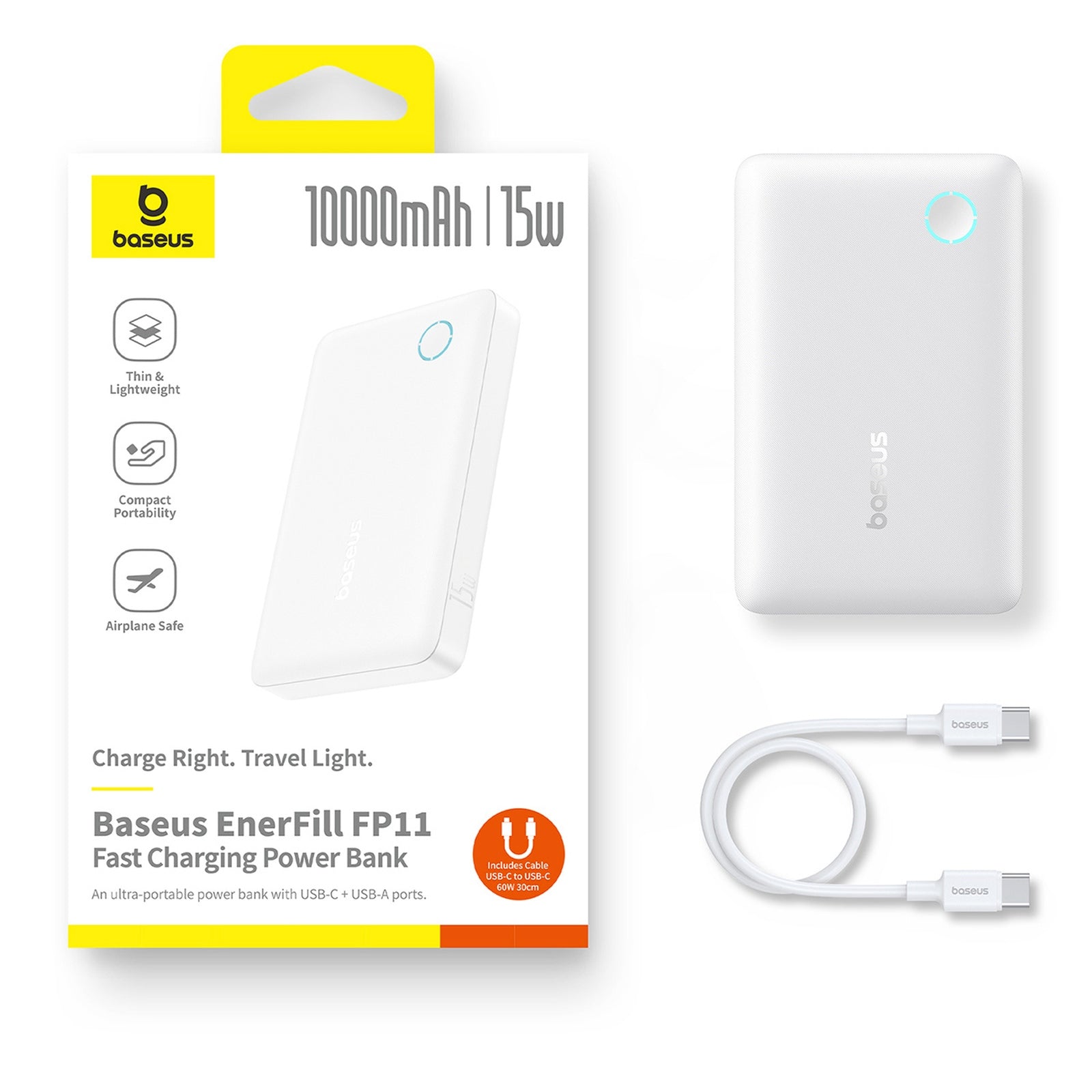 Power Banks – Powerbank 10000mAh 15W EnerFill FP11 with USB-C - Carlat