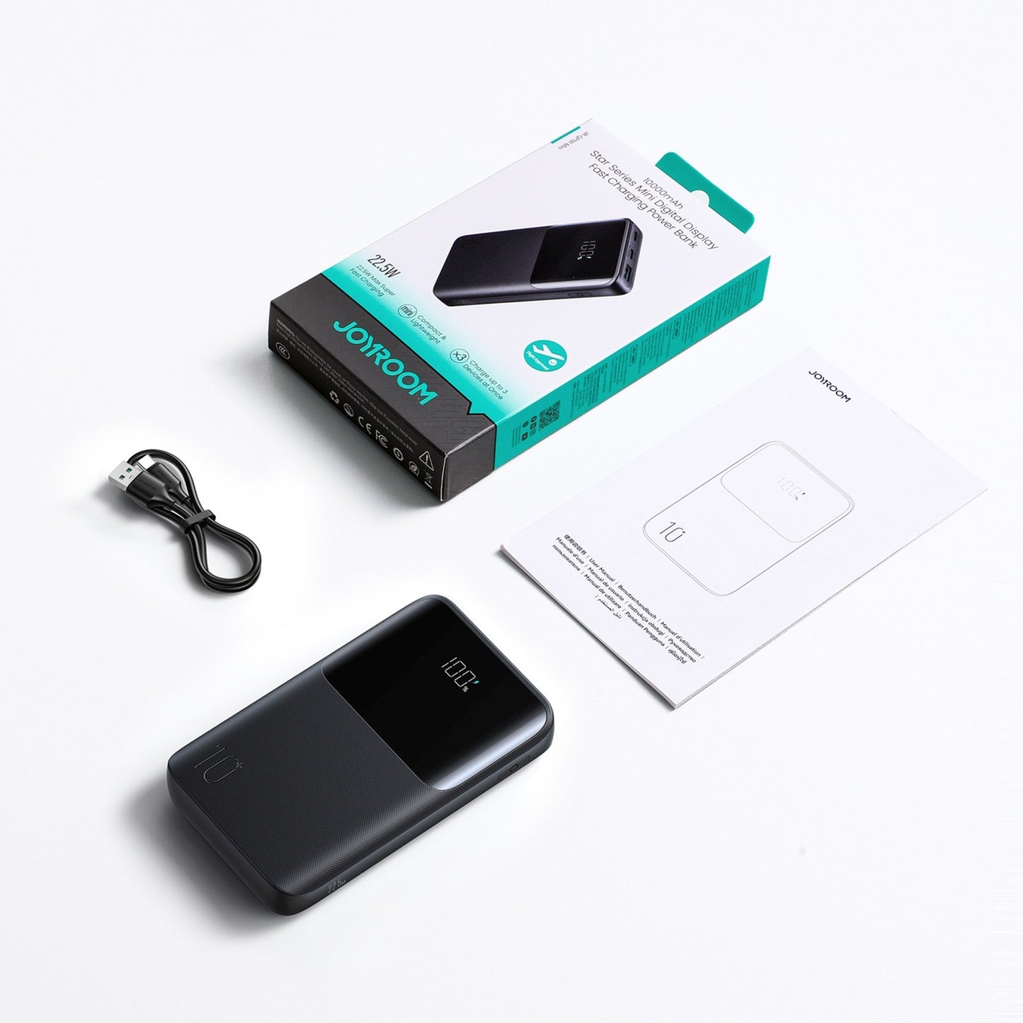Power Banks – Powerbank 10000mAh 22.5W USB-A USB-C with display - Carlat